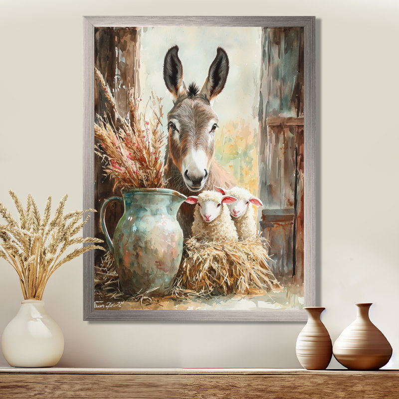 Dublyn - animaux, reproductions d'art mural, Argent argent, H 44 po x l 34 po, Reproduction encadrée d'une seule photo