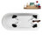 62" Streamline Clawfoot Tub,Tray,Drain, Clawfeet-101628982-102218229