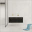 Meuble-lavabo mural 48 po avec lavabo, lavabo à rebords épais en résine