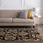 Tapis noir / chameau en laine touffeté à la main Arden-621510093