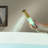 WOODBRIDGE Contemporary Single Handle Floor Mount Freestanding Tub Filler Faucet With Integrated LED Color-Changing Spray Head-118612135