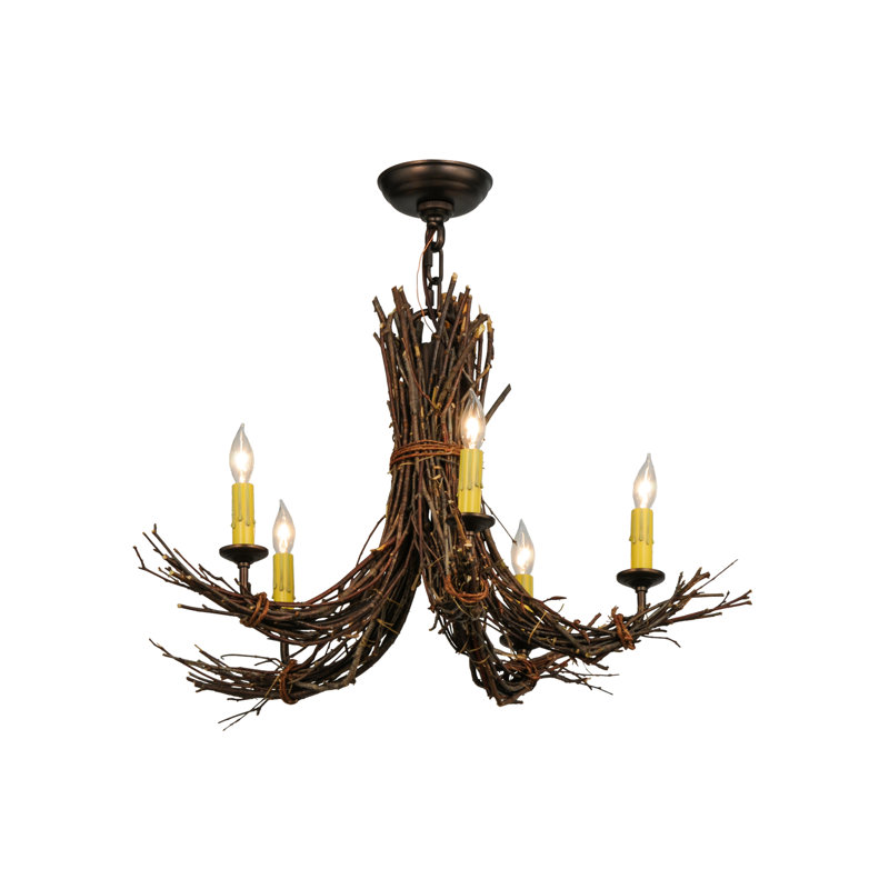 Rustic Lodge 5 - Light Chandelier