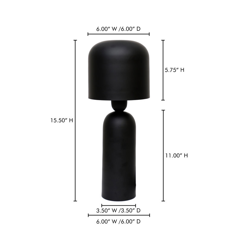 Echo Table Lamp, Black