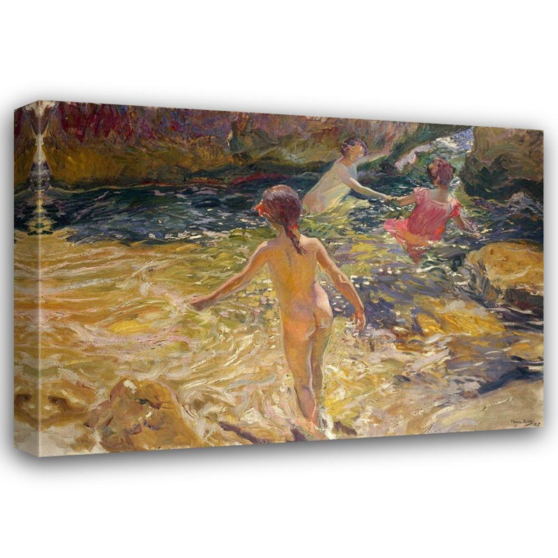 Art Red Barrel Studio Sorolla, Joaquin sur toile tendue, "The Bath, Javea"