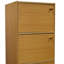 Armoire de rangement de style bibliothèque 35,5 "à 3 niveaux avec 3 portes