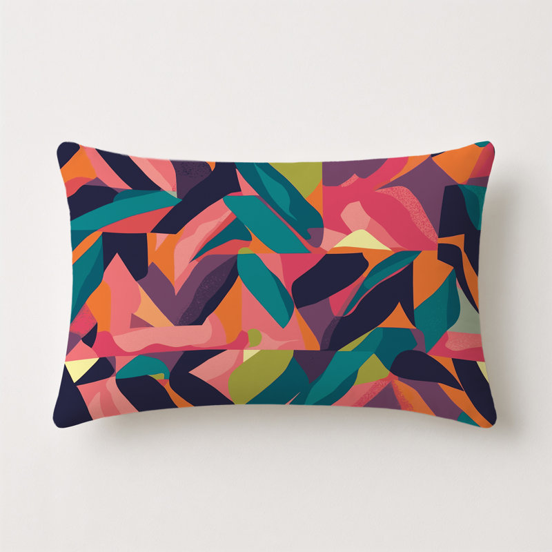 Quantum Prime Cascade Indoor And Outdoor Throw Pillow, Rectangle 14"H x 20"W