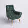 Cassie 34" Wide Tufted Polyester Lounge Chair