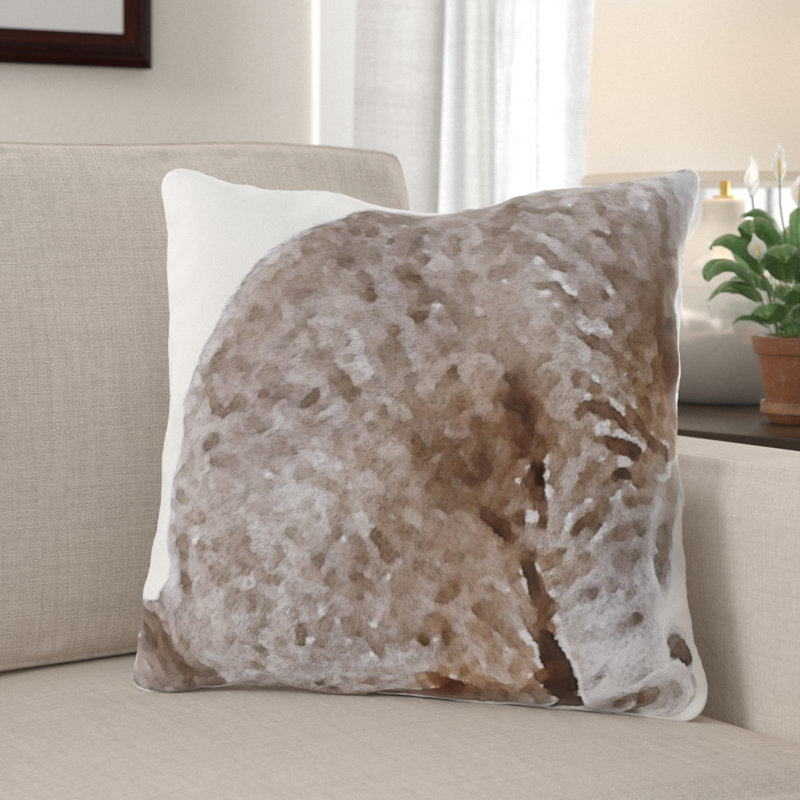 Housse et insert de coussin carré Crispin, Microsuède, Intérieur