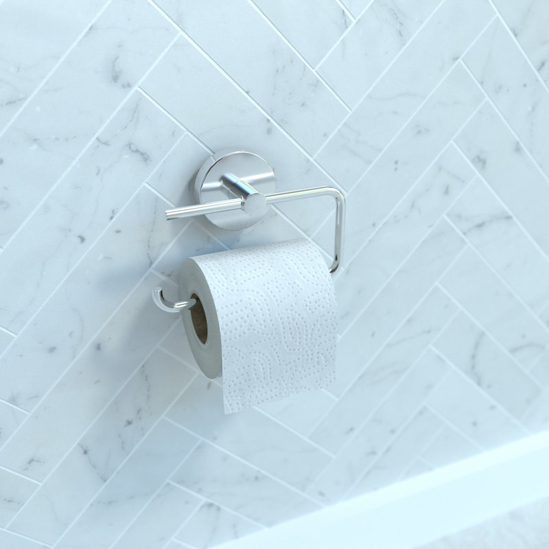 Porte-papier hygiénique mural E & S Accessories, Chrome