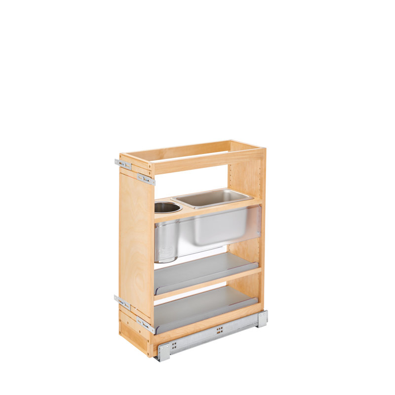 Rangement de meuble-lavabo en bois, H 25,5 po x l 8 po x P 19 po