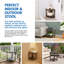 CoastalVogue Teak Snazzy Corner Shower 2-Tier shelf in Antique Grey Finish for Indoors and Outdoors