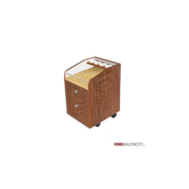 Chariot Theédi Theeed avec plateau en marbre