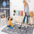2X3 Blue Traditional Area Rug, Stain-Resistant & Non-Shedding, for Living Room, Bedroom, Dining, Home Office