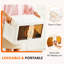 Boîtes de rangement empilables en plastique avec couvercles Boîtes de rangement pliables avec portes et roues