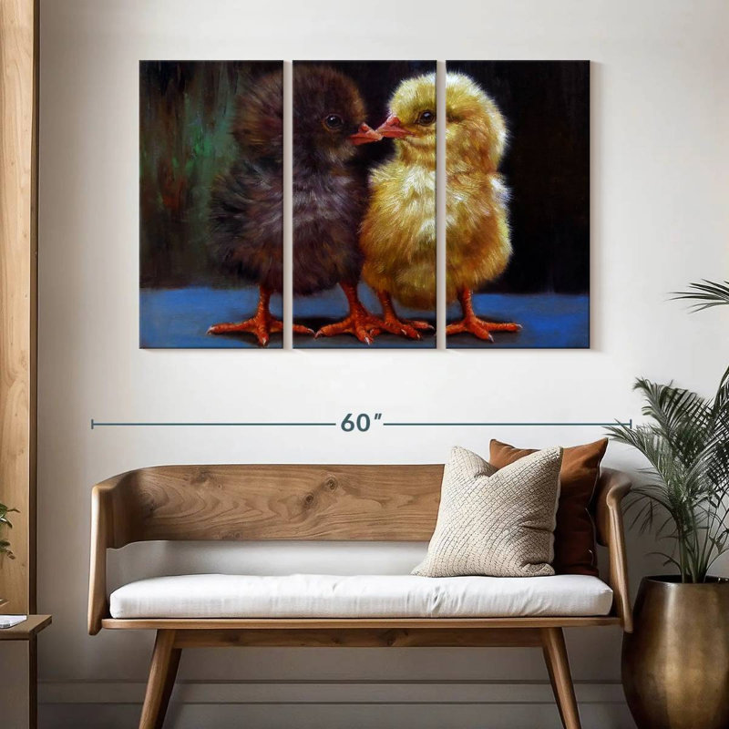 Brampt The Kiss Chicks, 32" H x 50" W