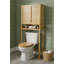 Rangement au-dessus de la toilette en bois massif l 26 po x H 65 po x P 10 po Mitch-1492752432