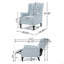 Fauteuil inclinable capitonné en tissu-1924941174