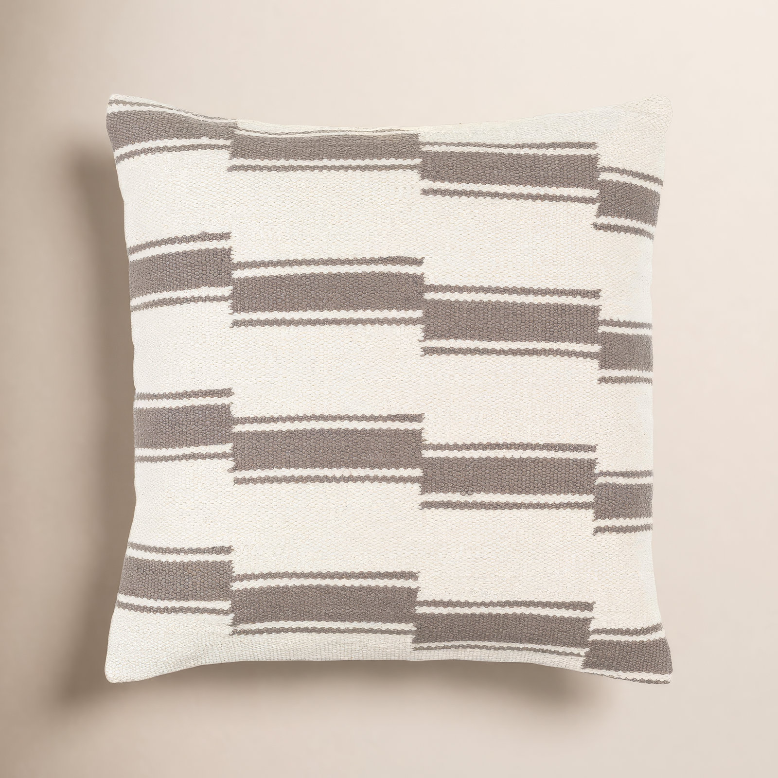 Brandsville Cotton Throw Pillow, Polyester/Polyfill, 18" x 18"
