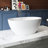55 Inch Freestanding Solid Surface Soaking Bathtub-106359560