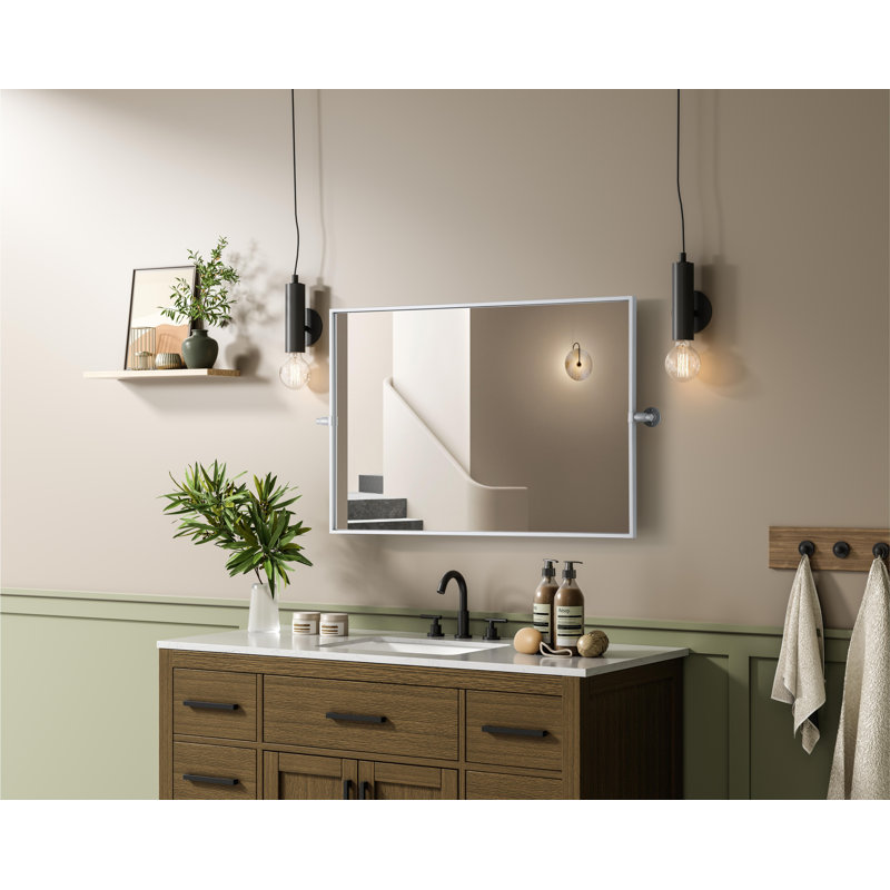 Miroir Amoura, Argent, 36 po x 24 po
