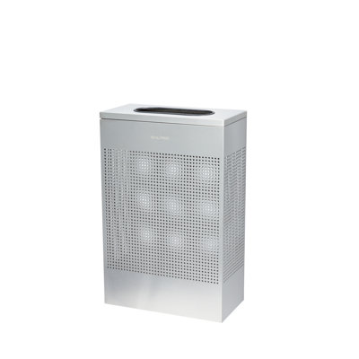 Poubelle perforée carrée en acier inoxydable 13 gallons Alpine