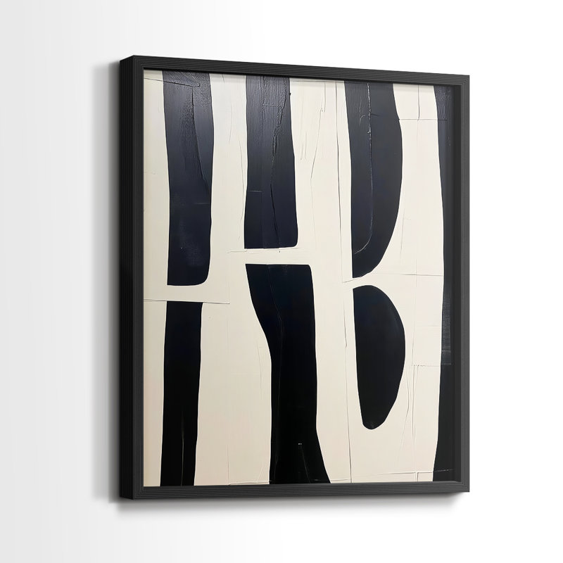 "ABSTRACT Series DCL XXXVI" par J Paul, H 29 po x l 23 po, Noir