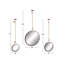 Ensemble de 3 miroirs muraux Cline