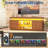 57" TV Stand with Power Outlet, Entertainment Center with Adjustable Shelf & Storage for Living Room-1850301843