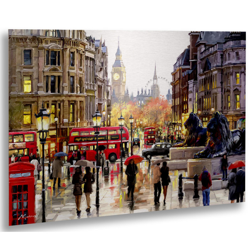 Paysage londonien par le MacGregor studio-impression, H 16 po x l 22 po x P 1 po, Sans cadre