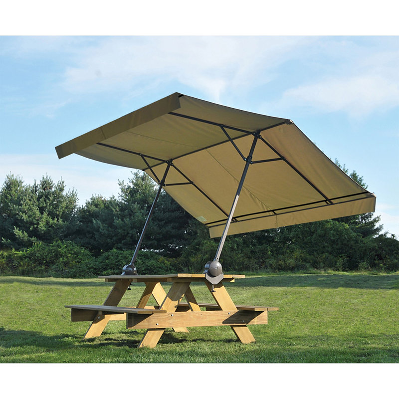 Pavillon à fixation rapide 10 pi, Support inclinable (brun)