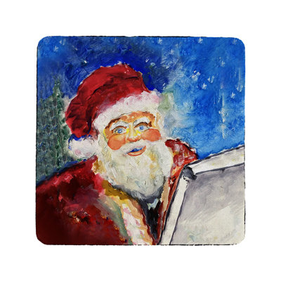 Polyester Square 4 Piece Coaster Set