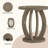 24-Inch Tall Round End Table, Set Of 2-695071568