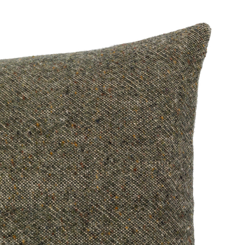 Stonewash Throw Pillow Cover & Insert, Rectangle 16"H x 24"W, Hasselt Olive Green
