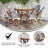 Rylan Indoor/Outdoor Commercial Bistro Set with Table and Four Chairs-247593848