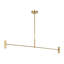 Sean Lavin Ponte 4-light Large Linear Chandelier in Nightshade Black with Nightshade Black shades-368457397