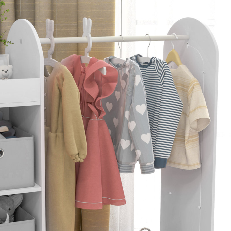 Annysa Kids Clothes Hanger Wardrobe, White