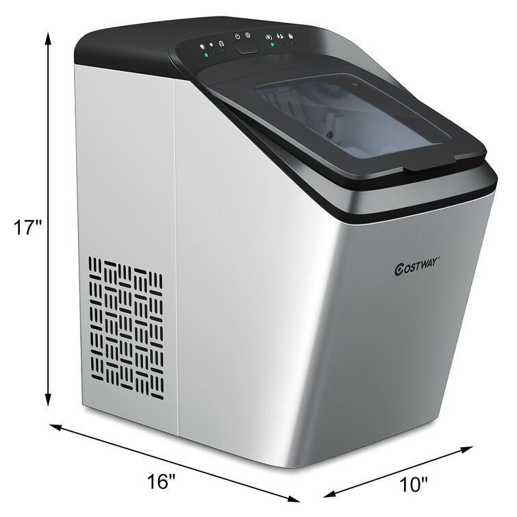 Never Ending Ice Newair Countertop Ice Maker, 50 lbs. of Ice a Day, 3 Ice  Sizes and Easy to Clean BPA-Free Parts