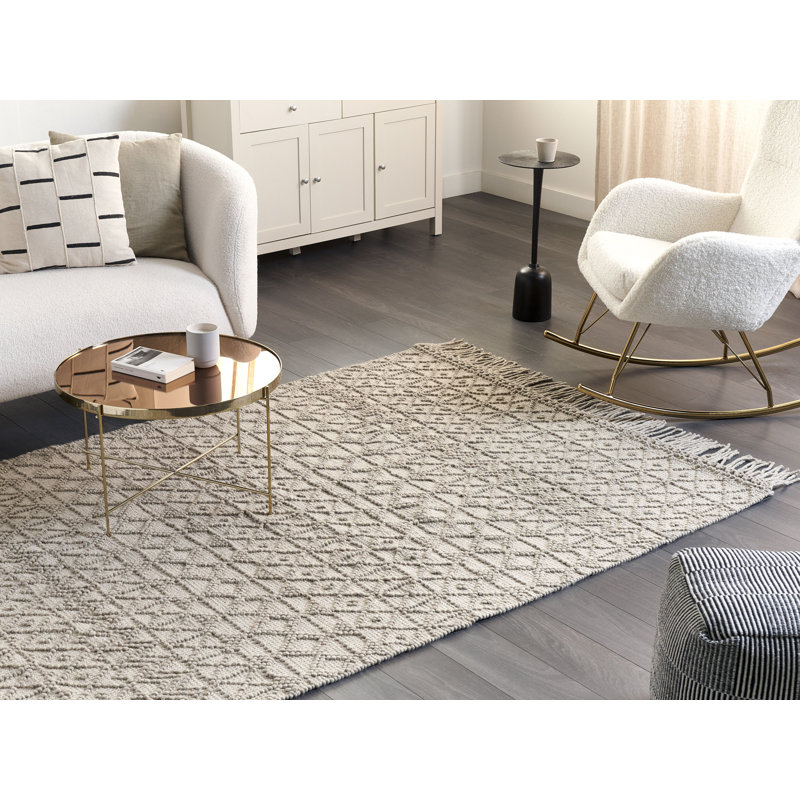 Oxly Geometric Hand Woven Area Rug, Rectangle 160 x 230cm