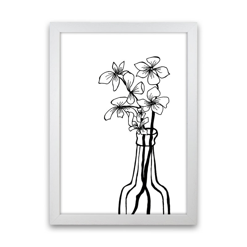Hydrangeas by Carissa Tanton - Print, 88cm H x 64cm W x 3cm D, White Framed