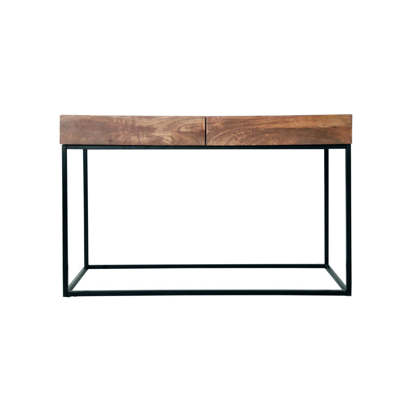 Timko 117cm Solid Wood Top Console Table