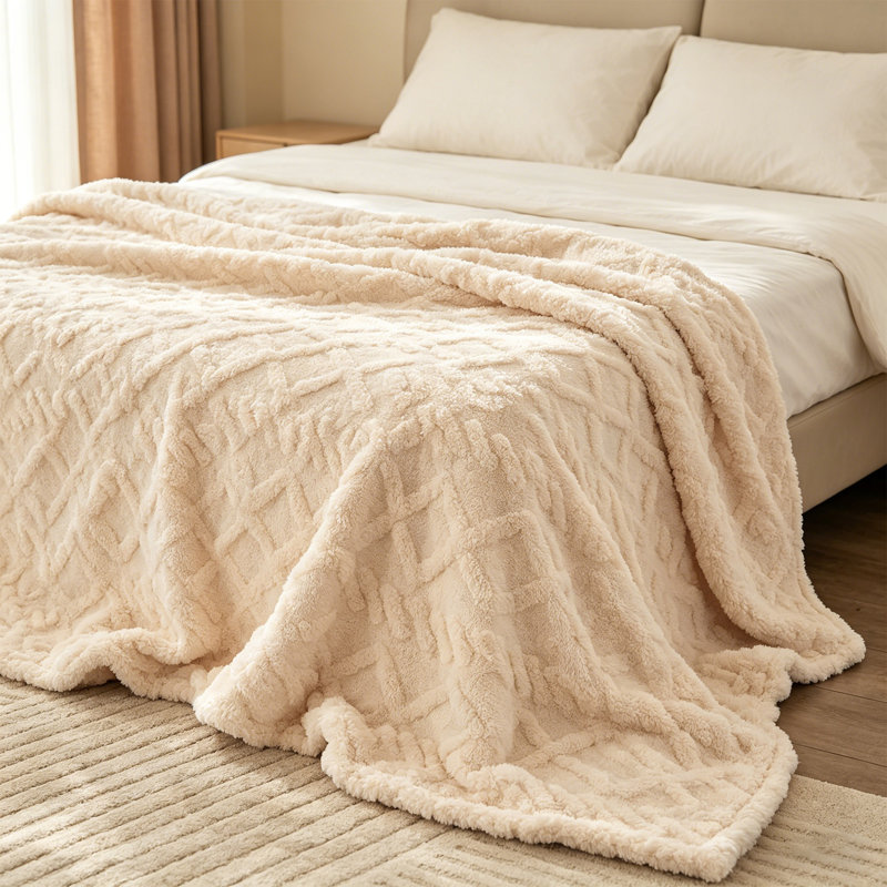 Lightweight and Soft All-Season Throw Blanket, for Chair, Sofa, and Bed, 150cm x 200cm, Brown