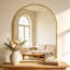 Miroir mural à cadre perlé, miroir décoratif transparent haute définition résistant aux chocs pour salle de bain chambre à coucher salon-132129266