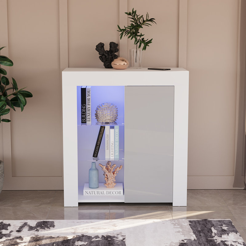 Muskoka 75cm Sideboard, White/Grey