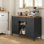 Armoire de rangement, fermeture magnétique, tablettes réglables, structure en acier