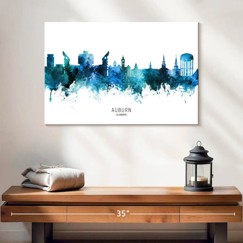 Nicci Auburn Alabama Skyline I, H 16 po x l 24 po