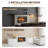 42 Inch Infrared Electric Fireplace With Removable Trim Kit Insert, Touch Panel Home Decor Heater