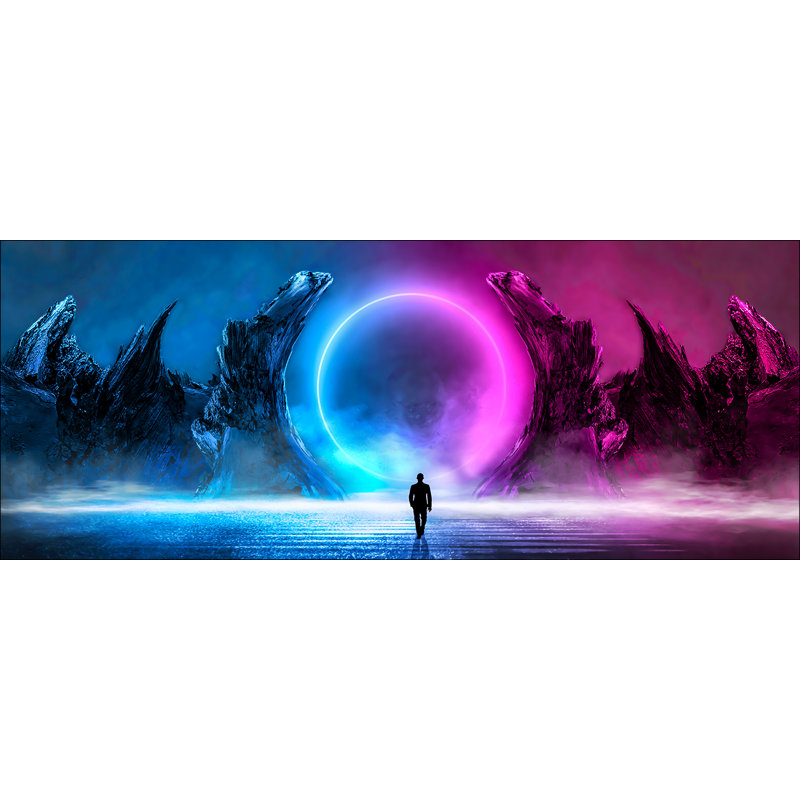 Print on Float Glass, 50cm H x 125cm W x 1.4cm D