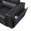 Canapé modulaire inclinable électrique Smart Lounge avec console de lecture de lumière DEL, chargement USB et sans fil-1865551151