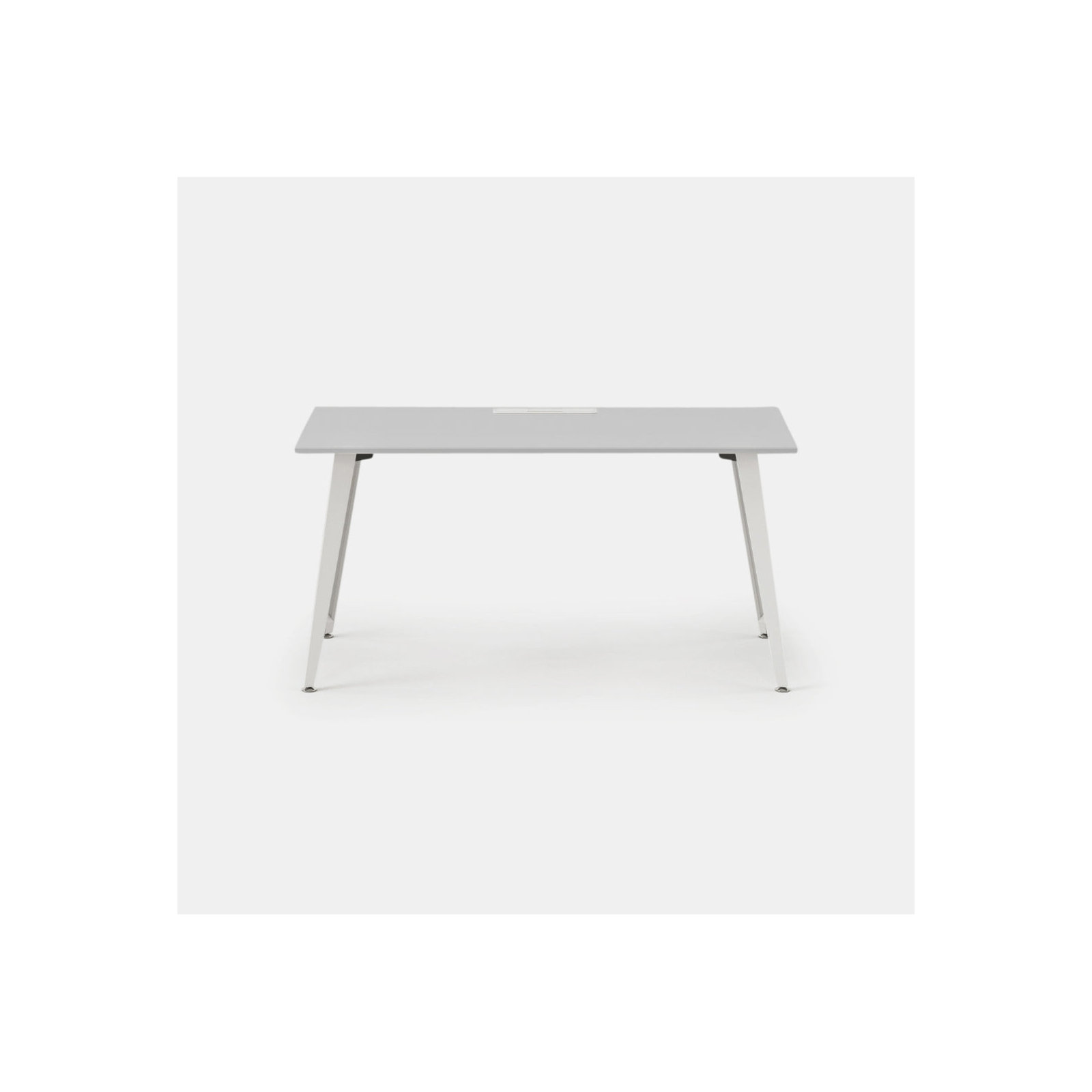 Office Desk, 30" H x 60" W x 30" D, Fog, White