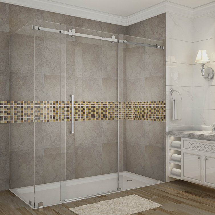 Moselle 72" x 75" Rectangle Sliding Shower Enclosure